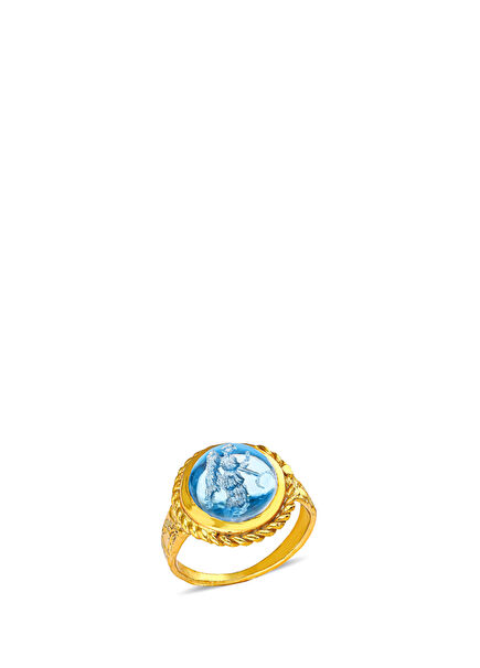 The Botticeli Women's Gold Plated Silver Ring